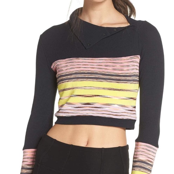 NEW! FREE PEOPLE Cropped Striped Top - Picture 6 of 7